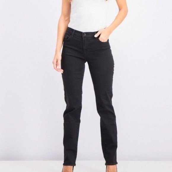 J Brand Women's Vanity Mid Rise Straight Leg Jeans Black size 28 - Picture 6 of 12